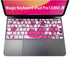 Magic Keyboard 専用 iPadPro11inch 13inch(M4) 2024 第5世代 対応 キーボード用スキンシール キートップ ステッカー アイパッド ノートパソコン アクセサリー 保護 020806 マスクデザイン 宇宙 惑星 ピンク 白 花 005368