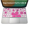 Magic Keyboard 専用 iPadPro11inch 13inch(M4) 2024 第5世代 対応 キーボード用スキンシール キートップ ステッカー アイパッド ノートパソコン アクセサリー 保護 020806 マスクデザイン 宇宙 惑星 ピンク 白 花 005368
